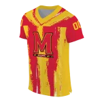 custom maryland terrapins striped texture red jersey best selling