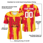 custom maryland terrapins striped texture red jersey best selling