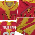 custom maryland terrapins striped texture red jersey best selling