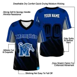 custom memphis tigers halftone flow blue black jersey best selling