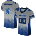 custom memphis tigers halftone sweep gray black jersey best selling