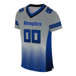 custom memphis tigers halftone sweep gray black jersey best selling