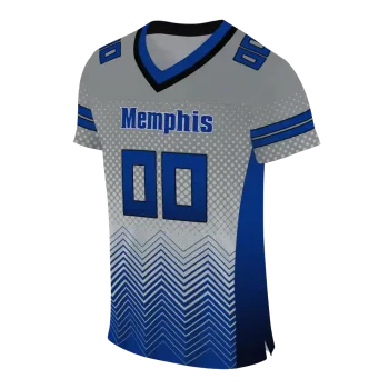 custom memphis tigers halftone sweep gray black jersey fashion forward