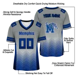 custom memphis tigers halftone sweep gray black jersey best selling