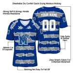 custom memphis tigers layered grids blue jersey best selling