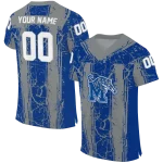 custom memphis tigers rugged stripes blue jersey best selling