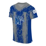 custom memphis tigers rugged stripes blue jersey best selling