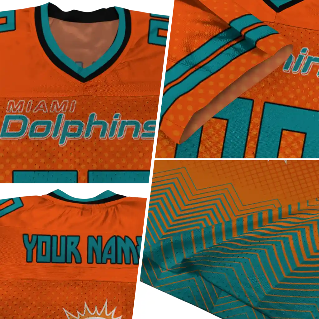 custom miami dolphins halftone sweep orange black jersey new arrival custom miami dolphins halftone sweep orange black jersey new arrival