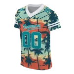 custom miami dolphins horizon palm sunset jersey best selling