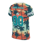 custom miami dolphins horizon palm sunset jersey best selling