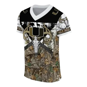 custom miami hurricanes antler skull camouflage hunting jersey fashion forward