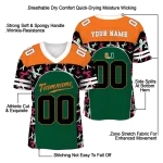 custom miami hurricanes brushstroke xs green black jersey best selling