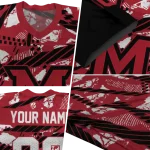 custom miami redhawks camo shatter red jersey best selling