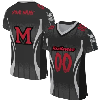 custom miami redhawks dynamic dots black jersey best selling