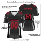 custom miami redhawks dynamic dots black jersey best selling