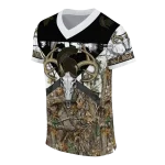 custom michigan state spartans antler skull camouflage hunting jersey best selling