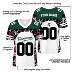 custom michigan state spartans brushstroke xs white black jersey best selling