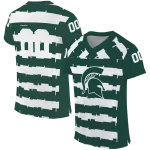 custom michigan state spartans layered grids green jersey best selling