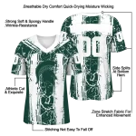custom michigan state spartans rugged stripes green jersey best selling