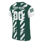 custom michigan state spartans stripe block green jersey best selling