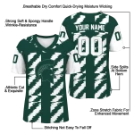 custom michigan state spartans stripe block green jersey best selling