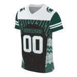 custom michigan state spartans tire arrows green black white jersey best selling