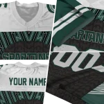 custom michigan state spartans tire arrows green black white jersey best selling