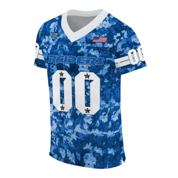 custom middle tennessee blue raiders camouflage abstract blue jersey fashion forward