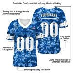 custom middle tennessee blue raiders camouflage abstract blue jersey best selling