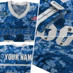 custom middle tennessee blue raiders camouflage abstract blue jersey best selling