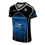 custom middle tennessee blue raiders halftone slant blue black jersey best selling