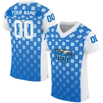 custom middle tennessee blue raiders stacked rectangle blue jersey best selling
