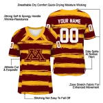 custom minnesota golden gophers art stripe maroon jersey best selling