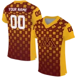 custom minnesota golden gophers stacked rectangle maroon jersey best selling