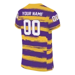 custom minnesota vikings art stripe purple jersey best selling