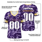 custom minnesota vikings camouflage abstract purple jersey best selling