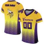 custom minnesota vikings halftone sweep gold black jersey best selling