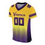 custom minnesota vikings halftone sweep gold black jersey best selling