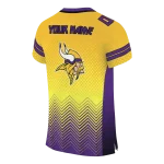 custom minnesota vikings halftone sweep gold black jersey best selling