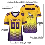 custom minnesota vikings halftone sweep gold black jersey best selling