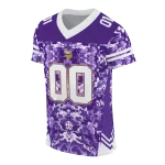 custom minnesota vikings mirrored pattern purple jersey best selling