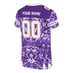 custom minnesota vikings mirrored pattern purple jersey best selling