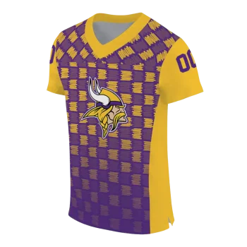 custom minnesota vikings stacked rectangle purple jersey fashion forward
