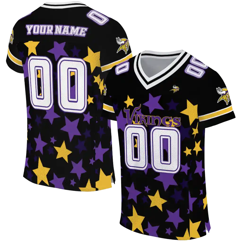 custom minnesota vikings star cluster black jersey best selling custom minnesota vikings star cluster black jersey best selling