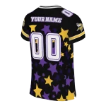 custom minnesota vikings star cluster black jersey best selling