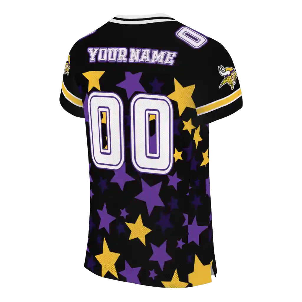 custom minnesota vikings star cluster black jersey high quality custom minnesota vikings star cluster black jersey high quality