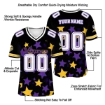 custom minnesota vikings star cluster black jersey best selling