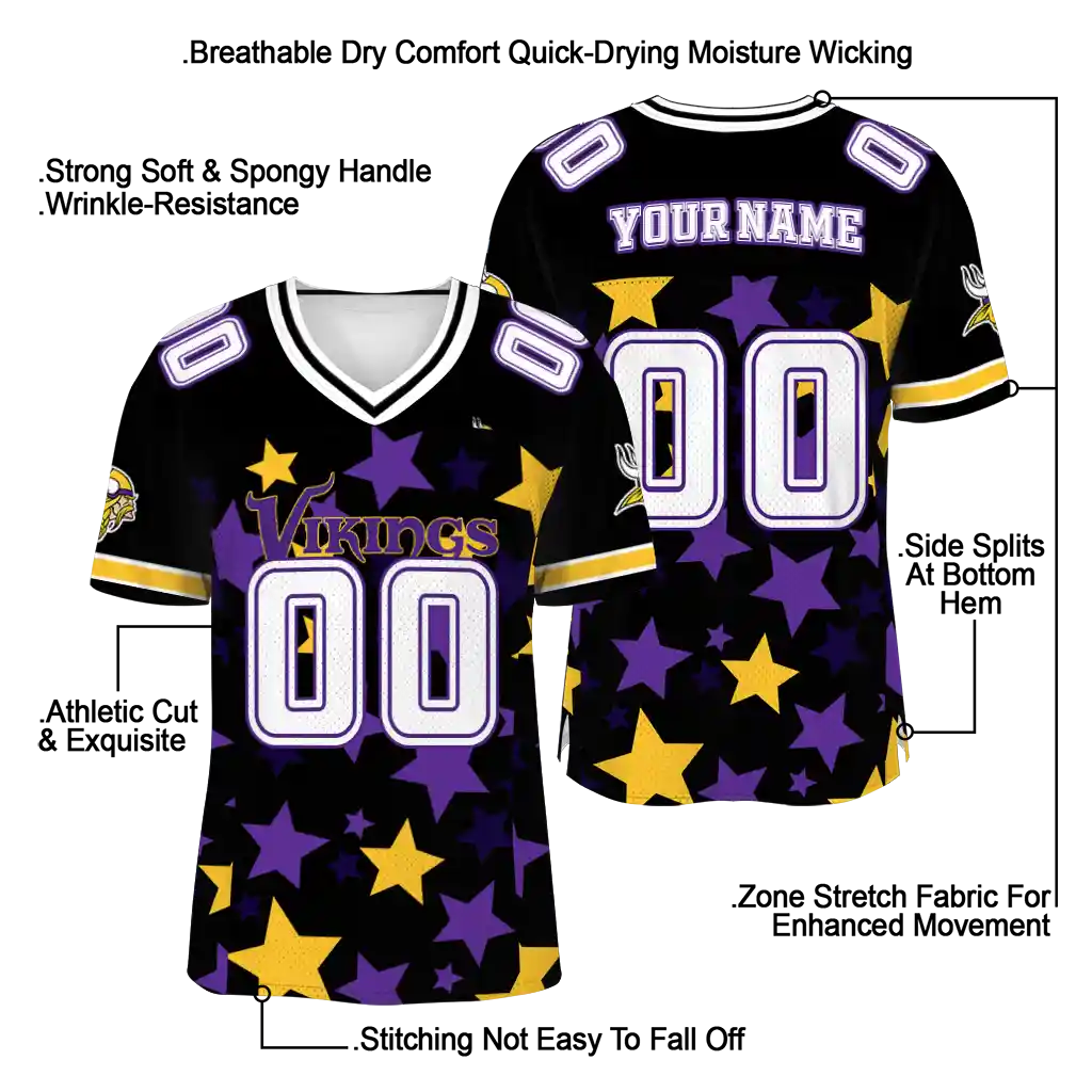 custom minnesota vikings star cluster black jersey latest model custom minnesota vikings star cluster black jersey latest model