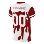 custom mississippi state bulldogs dripping flames maroon white jersey best selling