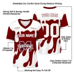custom mississippi state bulldogs dripping flames maroon white jersey best selling